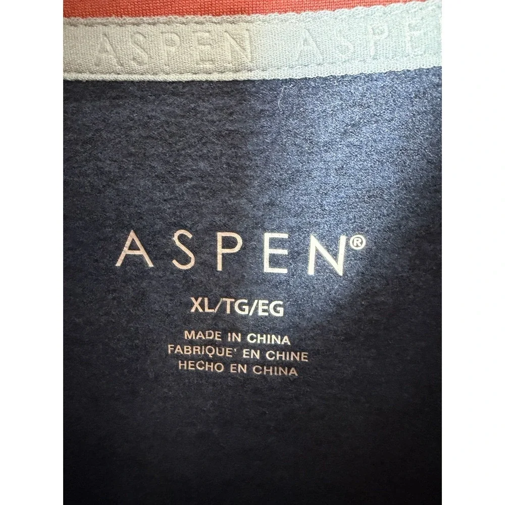 Aspen Lot‎ Of 2 Men's Quarter Zip Pullover Golf Sweaters Size XL Blue Tan NEW